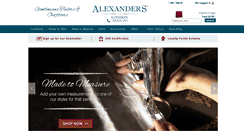 Desktop Screenshot of alexandersoflondon.com
