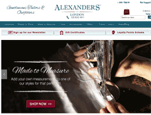 Tablet Screenshot of alexandersoflondon.com